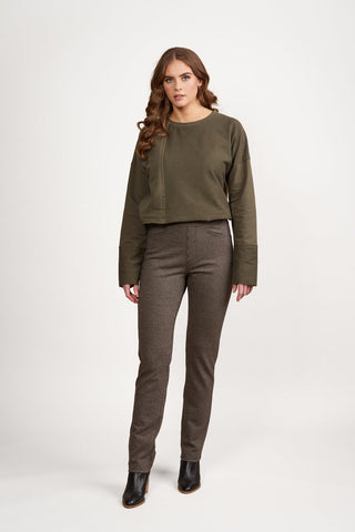 Vassalli - Slim Leg Full Length Printed Ponti Pull On - Harlow