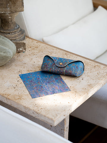 Koh - Aboriginal Morning Mist Glasses Case with Snap Button & Cleaner