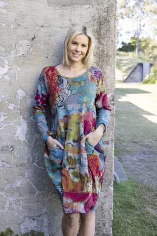 Orientique - Bubble Panel Dress - Billie Jean