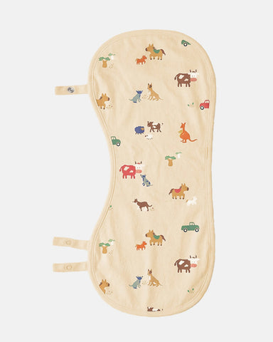 Toshi - Baby Burp Cloth Arcadia - Station Hands (Beige)