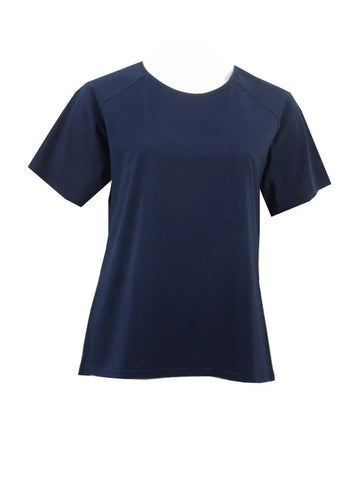 Equinox - Stretch Raglan Sleeve Round Neck T-Shirt-Navy