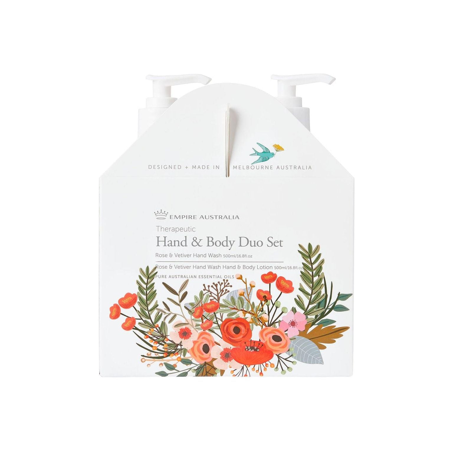 Empire Australia - Therapeutic Rose & Vetiver Hand/Body Care Duo