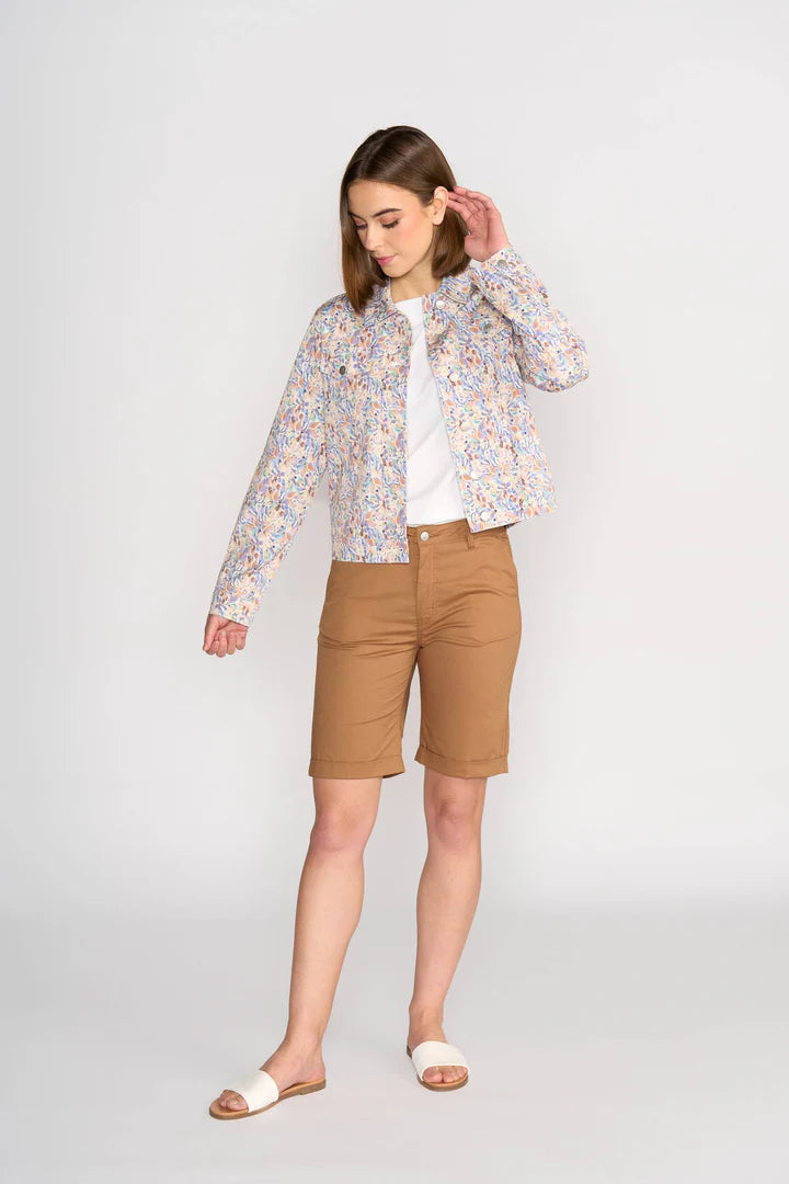 Vassalli - Printed Denim Jacket-Amalfi