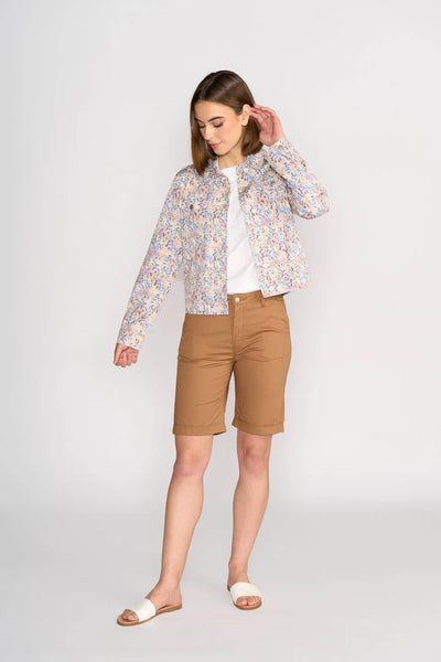 Vassalli - Printed Denim Jacket-Amalfi