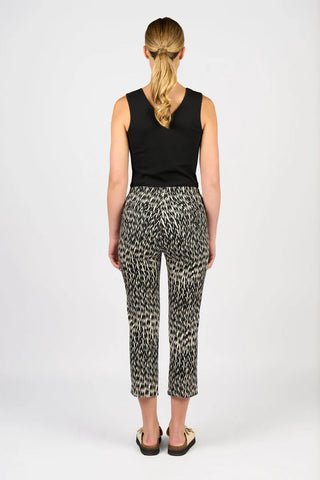 Vassalli - Sierra Printed Slim Leg 7/8 Pull On Pant-Beau