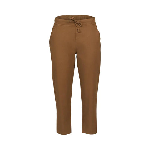 Vassalli - 7/8 Slim Leg Elastic Waist Pants-Pecan