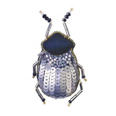 The Collection Royal - Insect Brooch Silver Beetle
