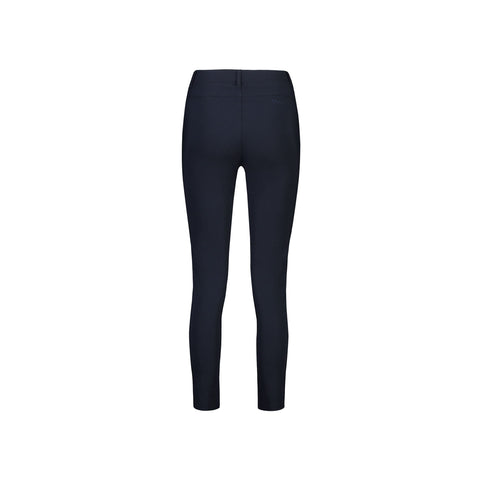 Vassalli-Skinny Leg Ankle Grazer Pant - Navy