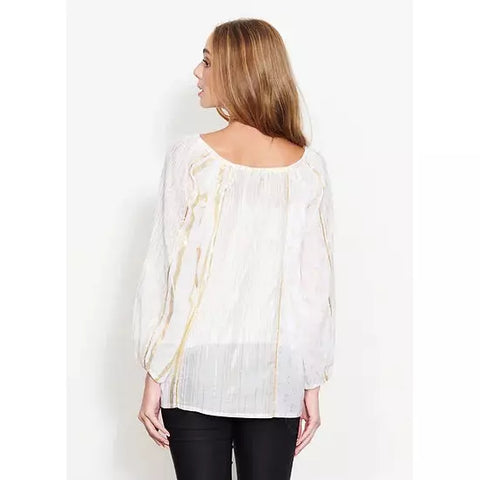 Caju - Casablanca Dreams Blouse Ivory CZ501