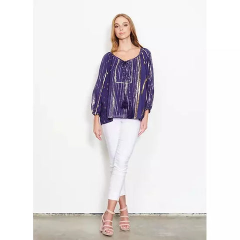 Caju - Casablanca Dreams Blouse Blue CZ501