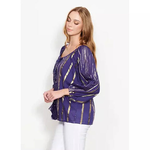 Caju - Casablanca Dreams Blouse Blue CZ501