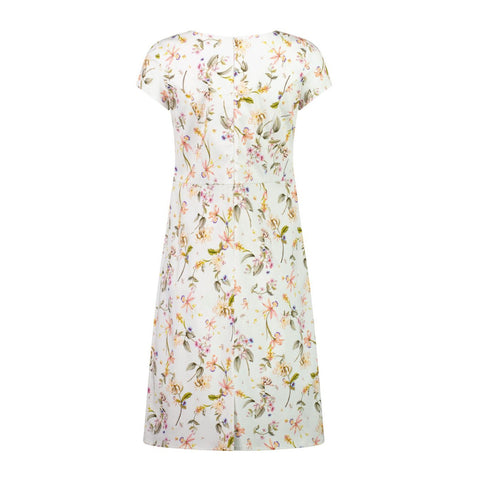 Vassalli - Fitted Cap Sleeve Dress Garden Party