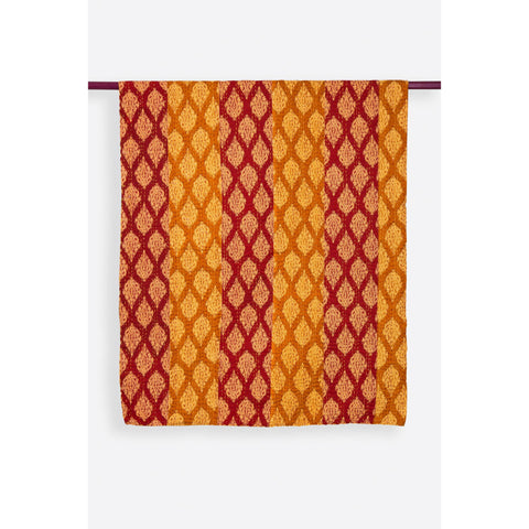 Stripe Blockprint Kantha Quilt 160 X 210 - Melange Chic - 4