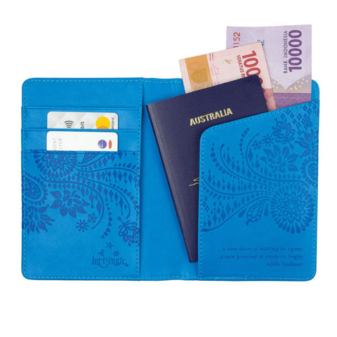 Intrinsic - Amalfi Blue Passport Wallet