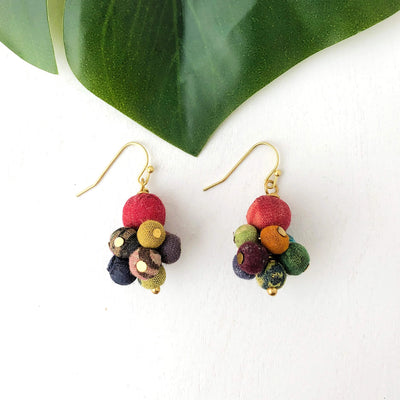WorldFinds - Kantha Drop Earrings