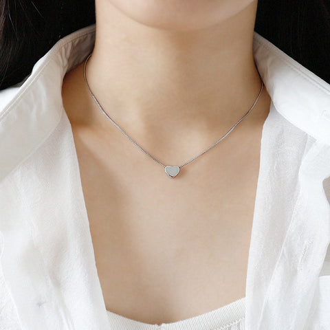 Sterling Silver Initial Necklace, Personalised Tiny Silver Letter Necklace, Monogram Necklace, Delicate Fine Chain