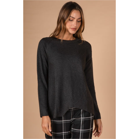 LD+Co - Rib Detail Knit Charcoal