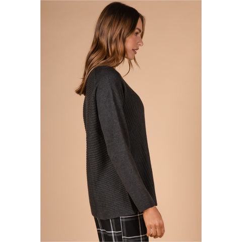 LD+Co - Rib Detail Knit Charcoal