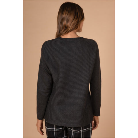 LD+Co - Rib Detail Knit Charcoal