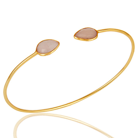 Pearl and Gold Cuff Bracelet