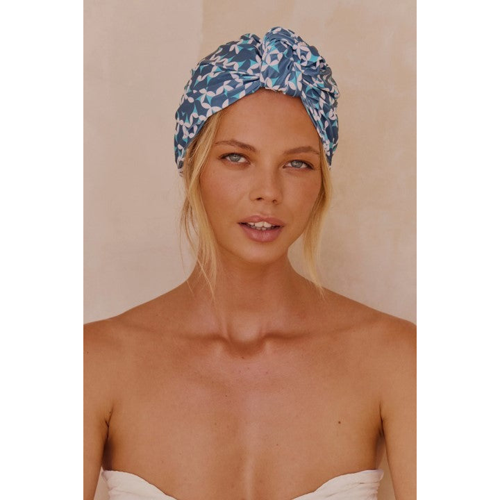 Louvelle - Dahlia Shower Cap Emerald Geo