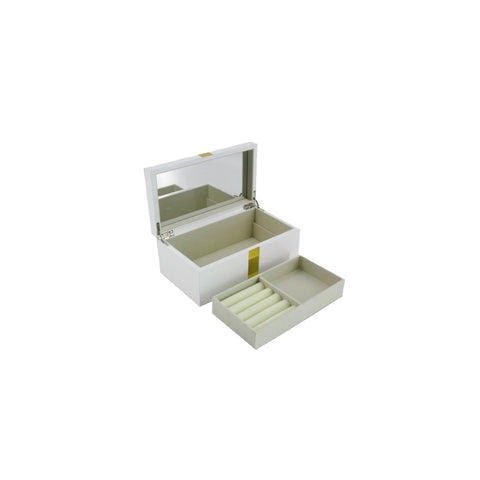 Fuchsia Jewellery Box with Silver Strip