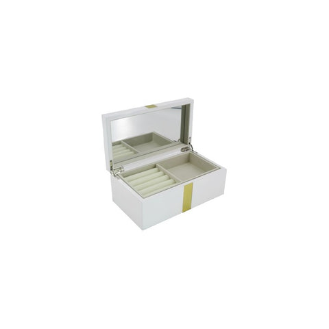 Fuchsia Jewellery Box with Silver Strip