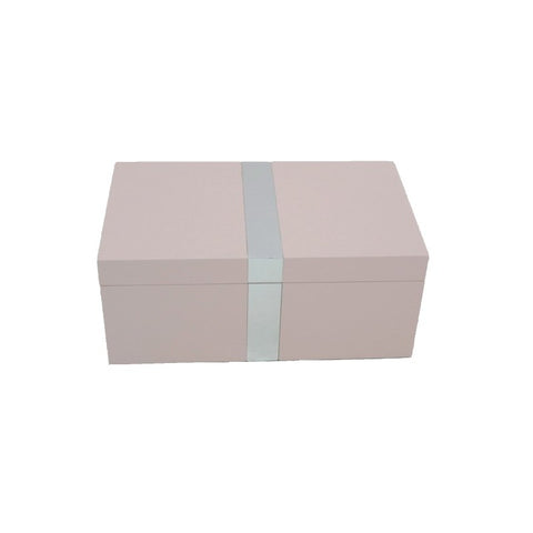 Fuchsia Jewellery Box with Silver Strip