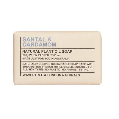 Wavertree and London Naturals - Santal & Cardamom Soap Bar 200g