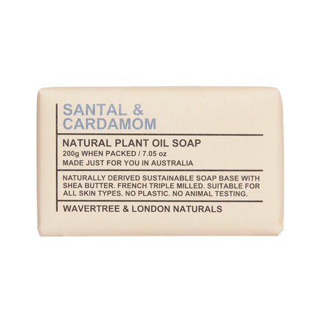 Wavertree and London Naturals - Santal & Cardamom Soap Bar 200g