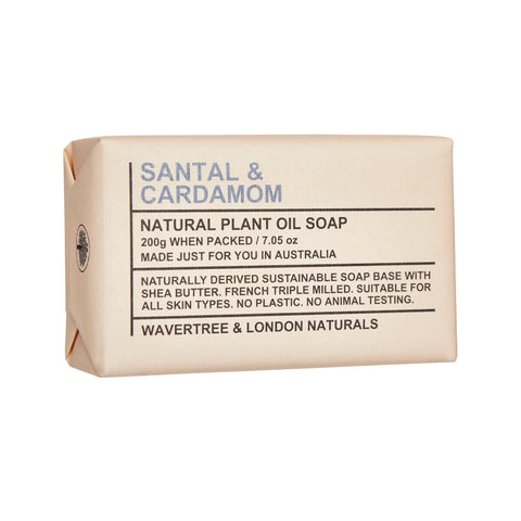 Wavertree and London Naturals - Santal & Cardamom Soap Bar 200g