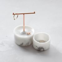 Small Marble T Bar Jewellery Stand
